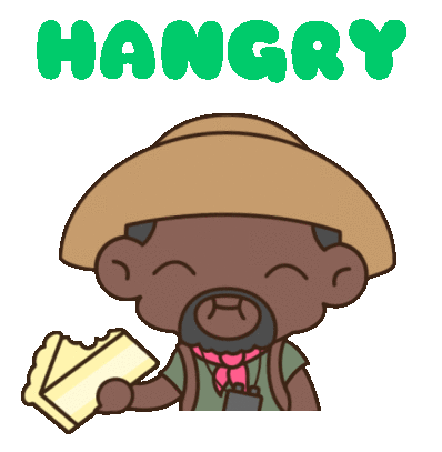 Hangry Hungry Sticker - Hangry Hungry Cake Stickers