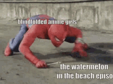 Spiderman Watermelon Anime GIF - Spiderman Watermelon Anime GIFs