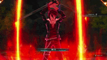 a video game screen shows a character with red hair and the number 6 on the bottom