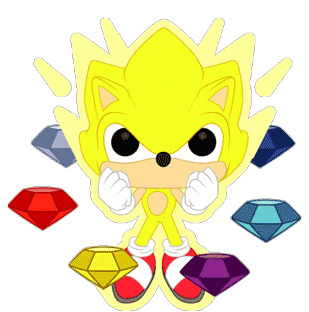 Sonic Super Gems Sticker - Sonic Super Gems Fierce Stickers
