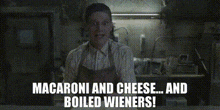 Mac And Cheese Boiled Weiners GIF