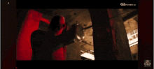 a woman in a red hood is on a screen with ggpoker.de written on the bottom