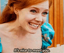 After Texting Someone For The First Time GIF - Enchanted Amy Adams Nice To Meet You GIFs
