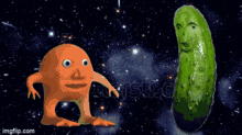 pickle meme man orange funny meme