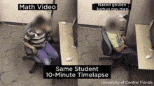 a math video and a naked golden kamuy gay men timelapse are shown