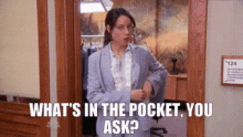 Parks And Rec April Ludgate GIF - Parks And Rec April Ludgate Whats In The Pocket You Ask GIFs