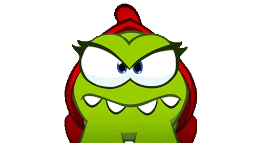 Nah Nah Nah Om Nelle Sticker - Nah Nah Nah Om Nelle Om Nom And Cut The Rope Stickers