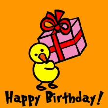 Happy Birthday Bird GIF