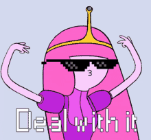 Adventure Time Princess Bubblegum GIF - Adventure Time Princess Bubblegum Deal With It GIFs