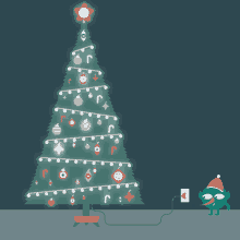 Pretty Tree GIF - Cartoon Merry Christmas Christmas Tree GIFs