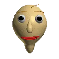 a pixel art of a man 's head with a red mouth
