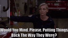 Chicago Fire Sylvie Brett GIF - Chicago Fire Sylvie Brett Put Things Back The Way They Were GIFs