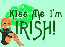 Kiss Me Im Irish GIF - Girl Kiss Irish GIFs