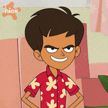a cartoon character from nick shows an angry face