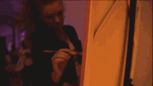 Painting Doubleblind GIF - Painting Doubleblind Painting On Canvas GIFs