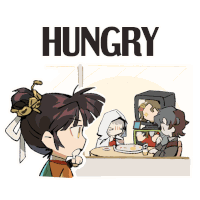 the word hungry is on a white background with a bunch of people