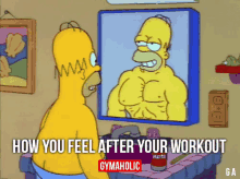 Homer Simpson Fitness GIF - Feel After Workout Gymaholic Homer Simpson GIFs