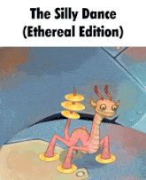 the silly dance ethereal edition has a cartoon character playing cymbals