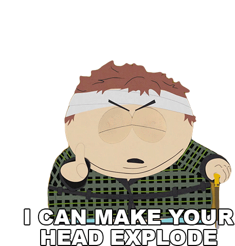I Can Make Your Head Explode Eric Cartman Sticker