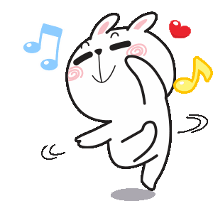 Cheer Rabbit Dance Sticker - Cheer Rabbit Dance Music Stickers
