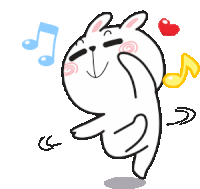 Cheer Rabbit Dance Sticker - Cheer Rabbit Dance Music Stickers