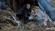 Cooking Bear Grylls GIF - Cooking Bear Grylls You Vs Wild Out Cold GIFs