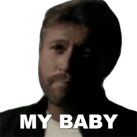 My Baby Barry Gibb Sticker - My Baby Barry Gibb Bee Gees Stickers