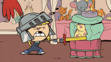 Toy Sword GIF - Loud House Toy Sword Attack GIFs