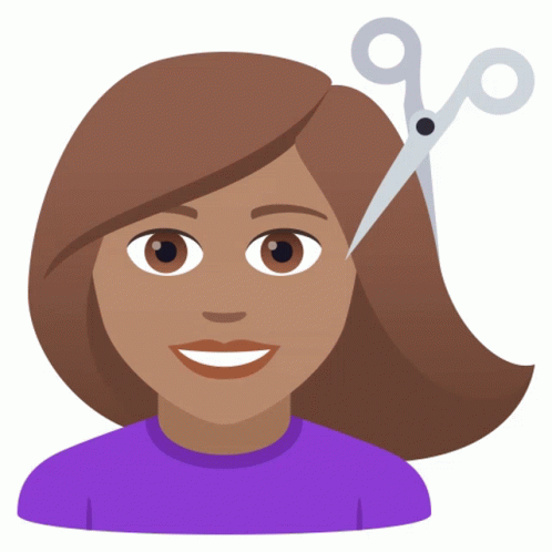 Haircut Joypixels Sticker Haircut Joypixels Cutting Hair Discover Share GIFs