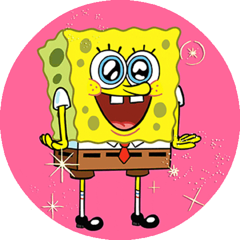 Spongebob Happy Sticker - Spongebob Happy Excited Stickers
