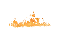 a white background with a bunch of orange flames coming out of it