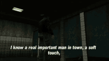 Gtagif Gta One Liners GIF - Gtagif Gta One Liners I Know A Real Important Man In Town A Soft Touch GIFs