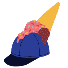 hat ice cream silly hat funny hat