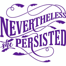 nevertheless she persisted woman power joypixels she continued perseverance
