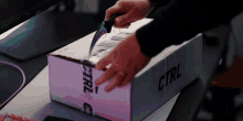 Opening Box Drink Ctrl GIF - Opening Box Drink Ctrl Unbox GIFs