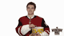 Eating Popcorn Popcorn GIF - Eating Popcorn Popcorn Smiling GIFs