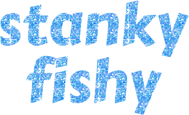 Stanky Fishy Glitter Text Sticker - Stanky Fishy Glitter Text Jessica Messica Stickers