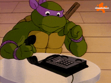 dialing donatello teenage mutant ninja turtles making a phone call dialing phone number