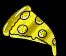 dro pizza pizza slice gold pizza rainbow pizza