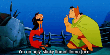 Im Ugly GIF - The Emperors New Groove Pimple Face GIFs