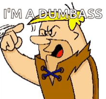 The Flintstones Fred Flintstone GIF - The Flintstones Fred Flintstone Dumbass GIFs