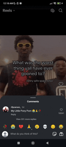 a screenshot of a video that says what was the worst thing yall have ever gone to