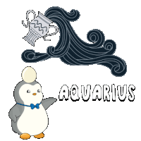 Penguin Pudgy Sticker - Penguin Pudgy Astrology Stickers