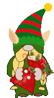 Christmas Elf Sticker - Christmas Elf Gnome Stickers