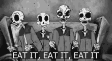 Skeleton Eat It GIF - Skeleton Eat It Hungry GIFs