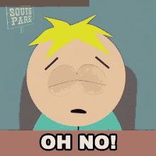 Oh No Butters Stotch GIF - Oh No Butters Stotch South Park GIFs