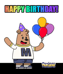 Happy Birthday Birthday Wishes For Friend GIF - Happy Birthday Birthday Wishes For Friend Balloon GIFs