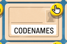 a cartoon illustration of a id card that says codenames