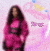 a pink background with the word queen and a crown