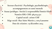 a pink and white poster with the words secteur d'activite psychology psychotherapie on it
